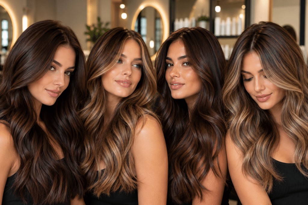 Brunette Hair Color Tampa, Dimensional Brown & Balayage