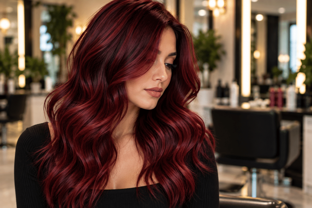Deep Crimson Hair Color, Dark Red Hair Color Ideas