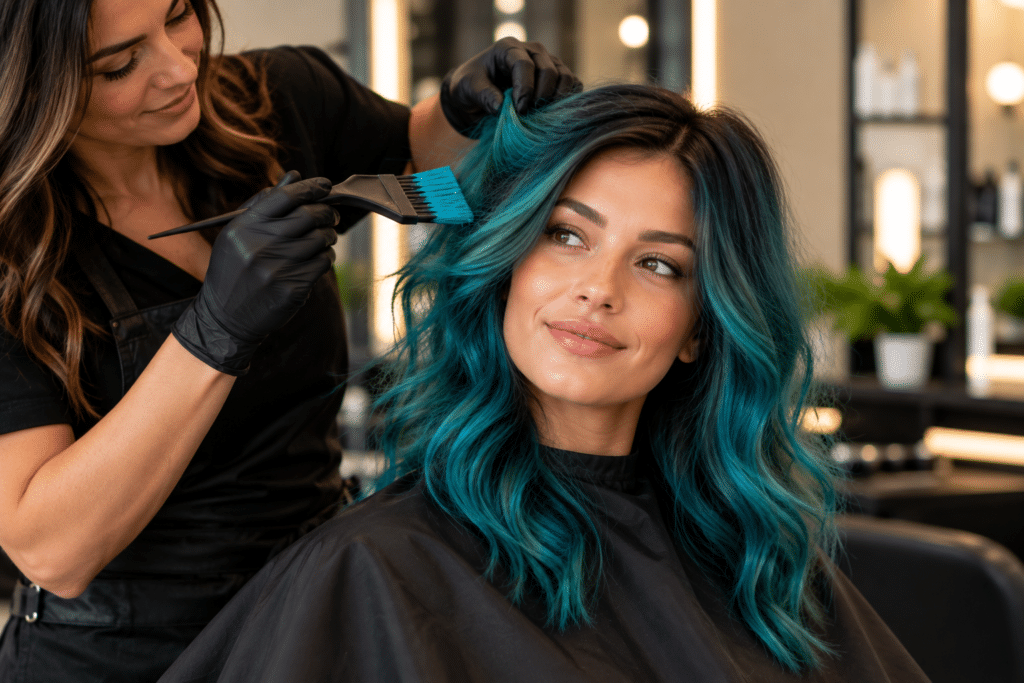 Teal Hair Color Tampa, Vivid & Creative Hair Color