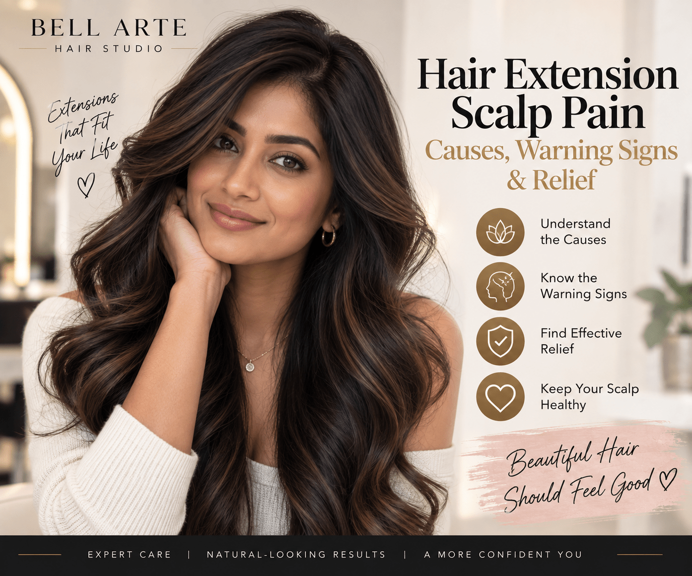 Hair Extension Scalp Pain, Hair Extension Tension Relief