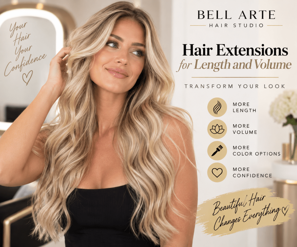 Hair Extensions for Length and Volume, Hair Extension Transformation