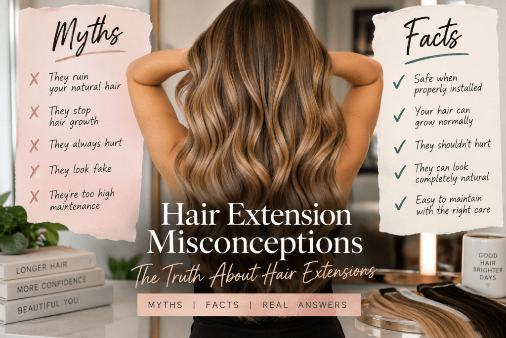 Hair Extension Misconceptions, The Truth About Hair Extensions