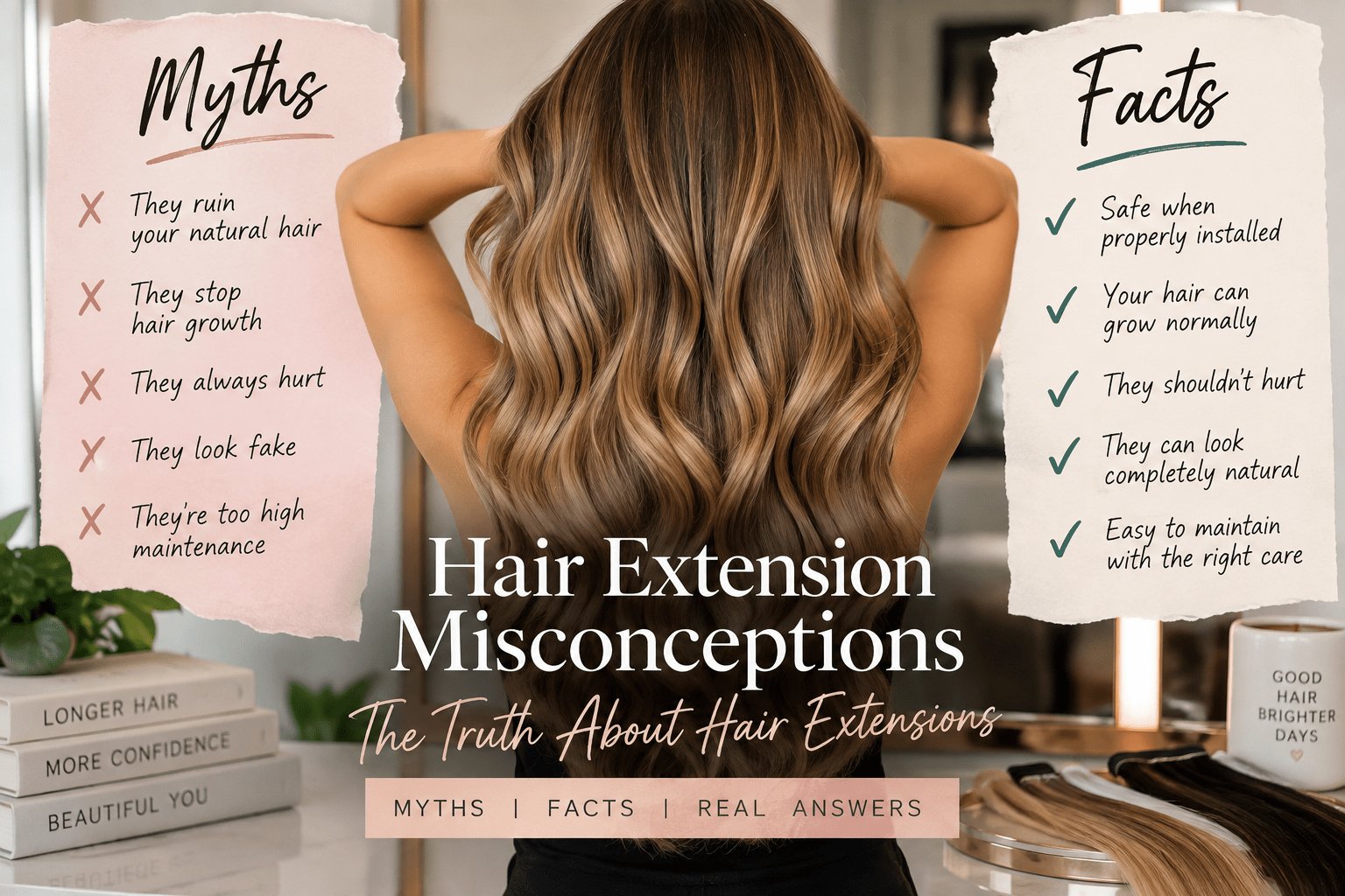 Hair Extension Misconceptions, The Truth About Hair Extensions