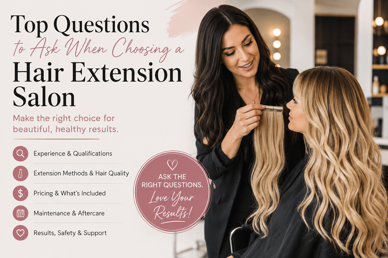 Hair extension salon, Hair extension consultation