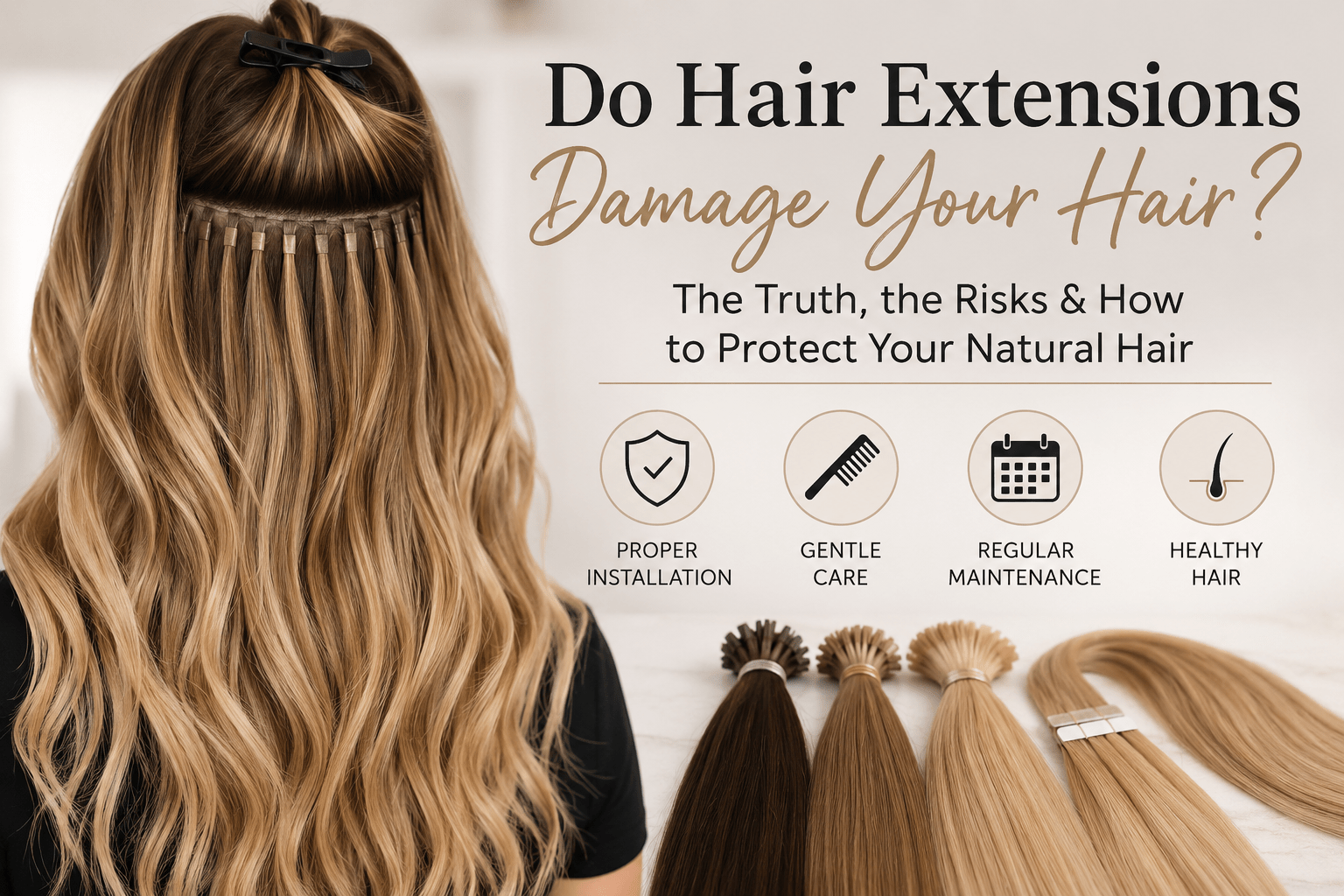 do hair extensions damage your hair, hair extension damage